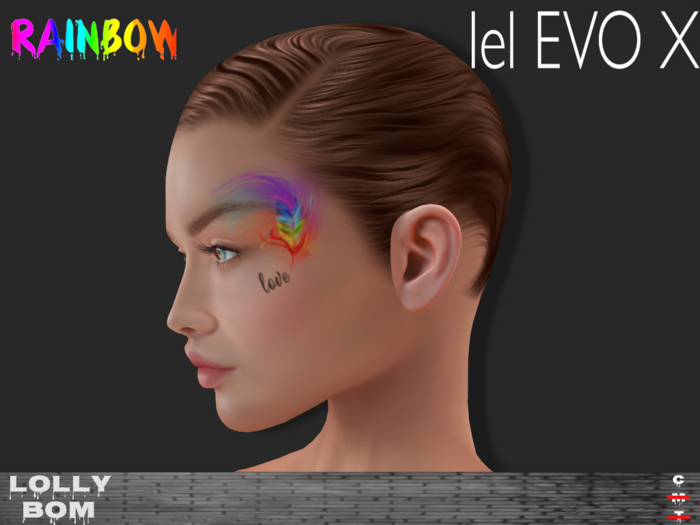 LOLLY's BOM things... [tattoo] RAINBOW - Feather (LEL evoX)