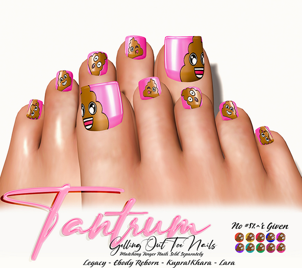 Tantrum - GG No #$%^'s Given - Toe Nails