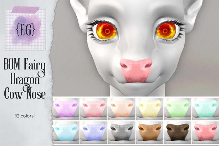 { Earl Grey } BOM Fairy Dragon Cow Noses