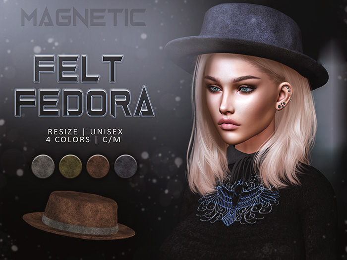 Magnetic - Felt Fedora