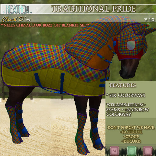 [. HEATHEN .]  -Buzz-Off Blanket HUD-PRIDE Traditional- {REZ}