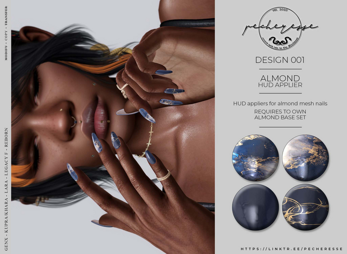 pecheresse. almond - design - set 001