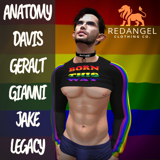 RD - Pride 23 - Born This Way Cropped Top (Add to open)