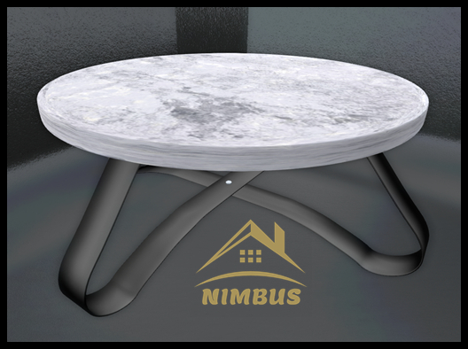 Coffee table Round with Metal legs