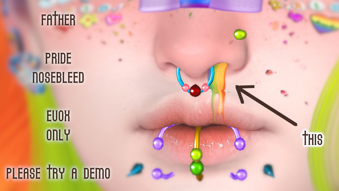 +FATHER+ Pride Nosebleed - Lelutka EvoX