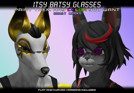 Second Life Marketplace - [BeastWorks] Itsy Batsy Glasses
