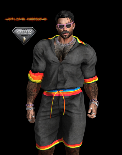 HOTLINE GAY PRIDE PLAY SUIT AESTHETIC