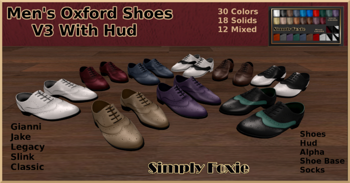 Men's OXFORD Shoes V3 With Hud (Boxed)