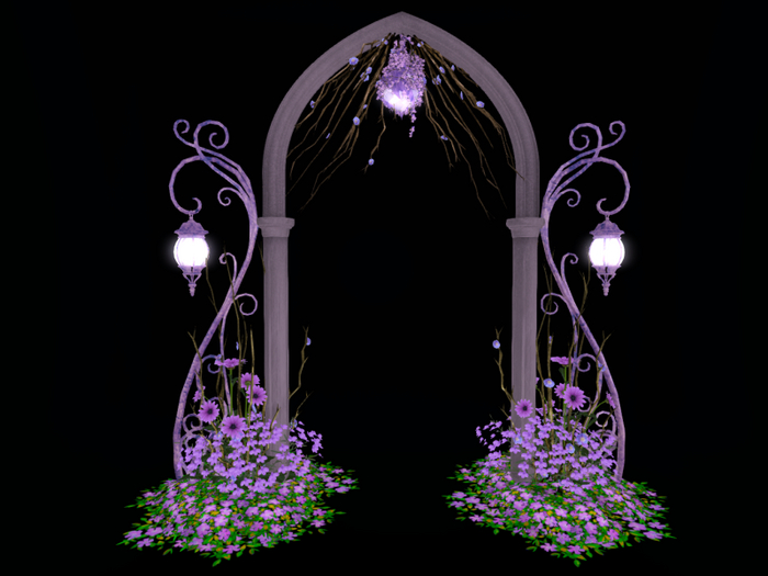 MC Fantasy Garden Arch Purple