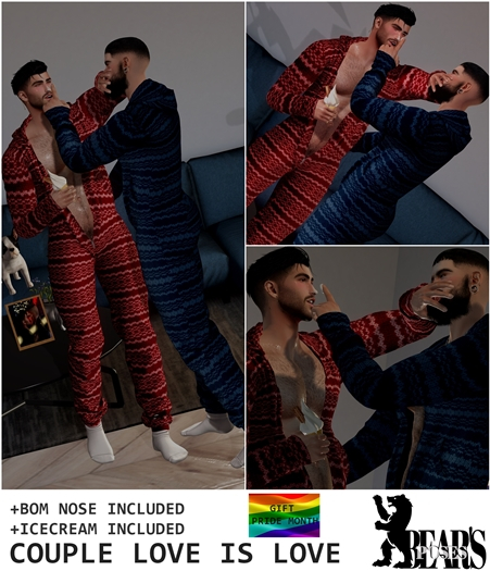 ll Bear's Poses ll Couple Love is love "Gift"
