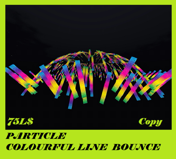 PARTICLE COLOURFUL LINE BOUNCE