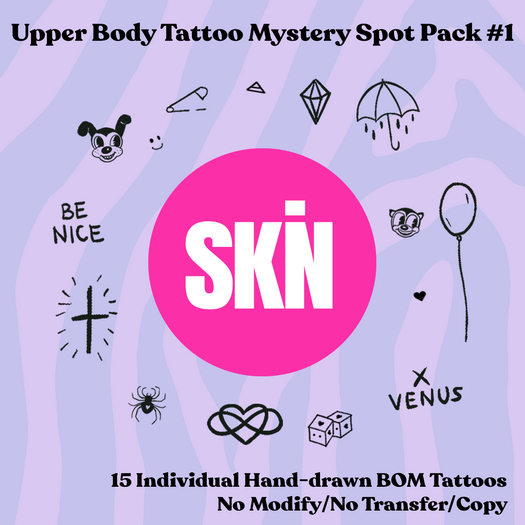SKN - Tattoo Mystery Spot Upper Body Pack #1