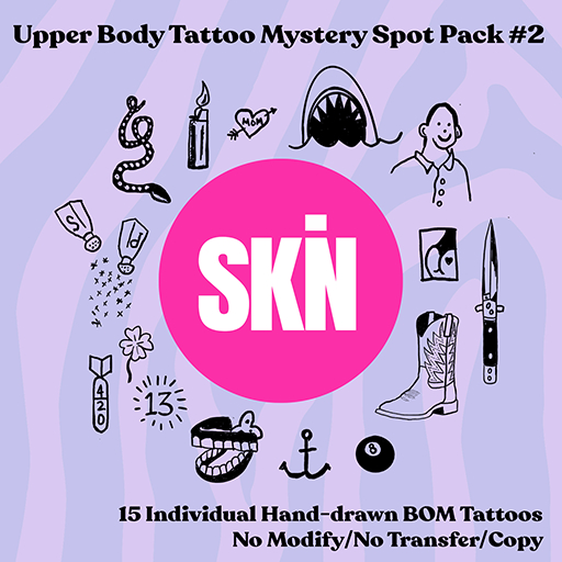 SKN - Upper Body Tattoo Mystery Spot Pack #2 