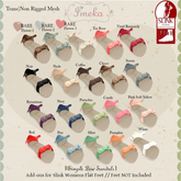 {Imeka} Simple Bow Sandals Flower 1 BOXED RARE