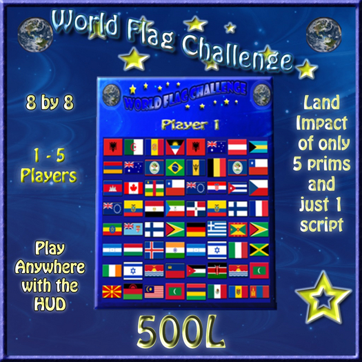 World Flag Challenge  with HUD