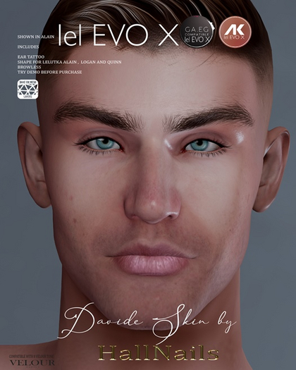 Davide skin -  BEIGE VELOUR 