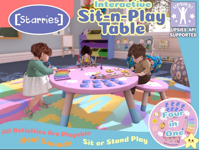 [Killi's] Sit-N-Play Table - Cloudy