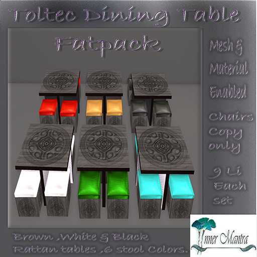 +Inner mantra+ Toltec Table & Chairs Fatpack