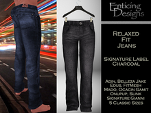 *ED Men's Relaxed Fit Jeans - Charcoal