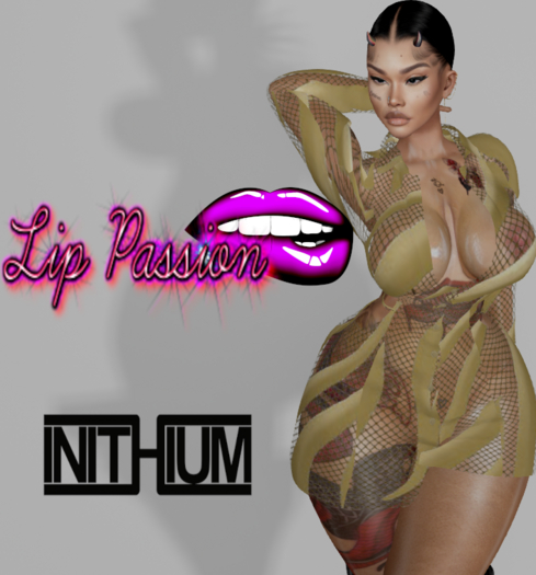 LIP LACE GOLD DRESS