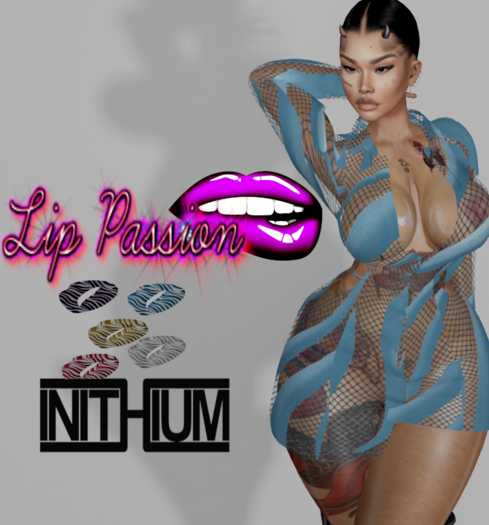 LIP LACE DRESS WITH COLOR HUD