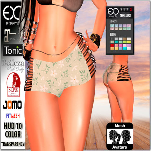 [ETERNITY] Short Floral Agatha - HUD 10 COLOR