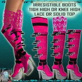 Sculpted TIGH HIGH Pink BOOTS