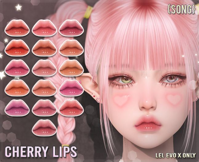 {S0NG} Cherry Lips - Lel Evo X Applier (Add to Unpack)