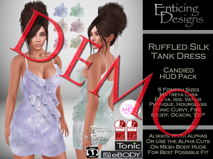 *ED DEMO Ruffled Tank Dress - Candied
