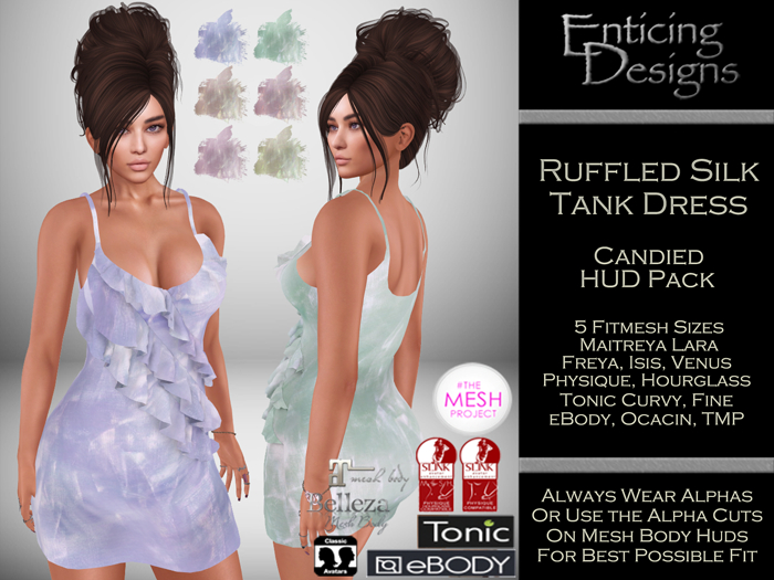 *ED HUD Pack Ruffled Tank Dress - Candied Collection