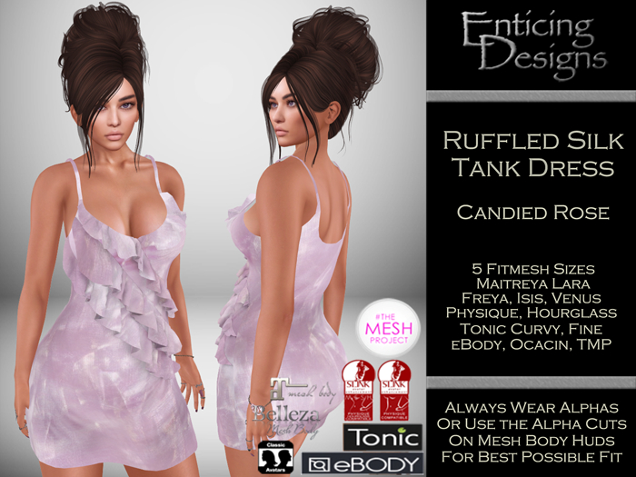 *ED Ruffled Tank Dress - Candied Rose