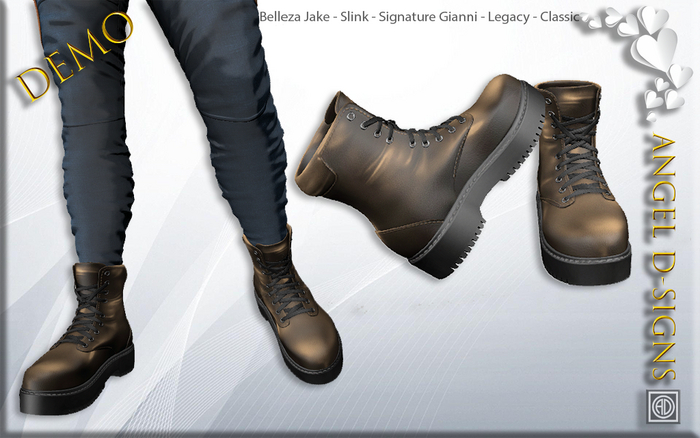 AD Mens Army Boots Demo 