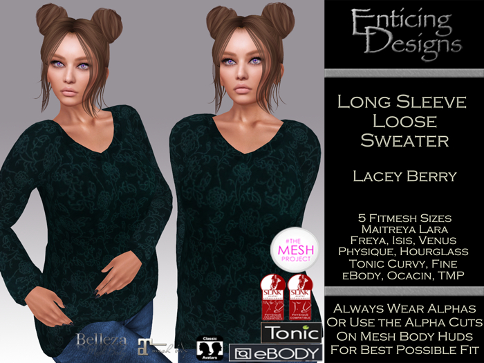 *ED Loose Sweater Lacey Berry