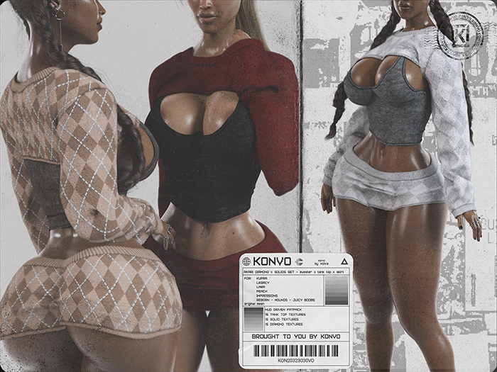 [KONVO] Akari Solid Sweater - Fatpack