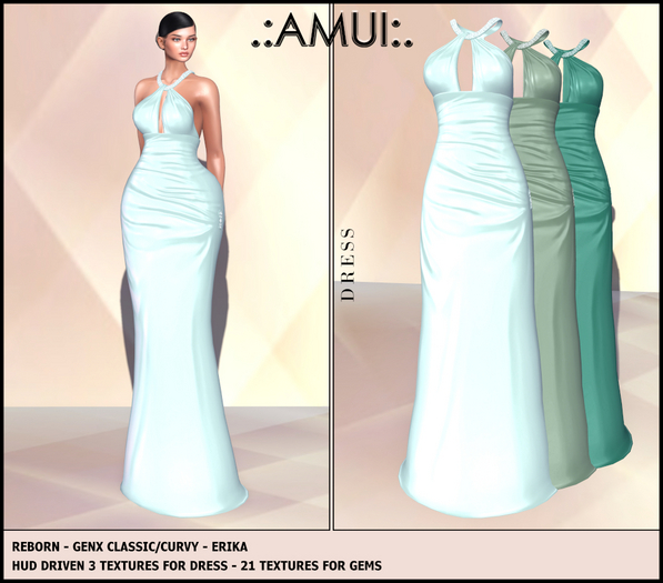 .:AMUI:. "Clarice" Gown Dress - GREENS