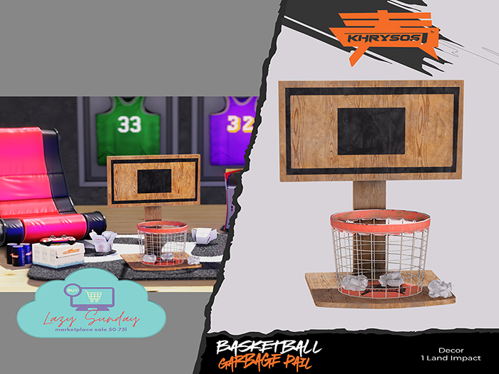 [Khrysos] - Basketball Garbage Pail