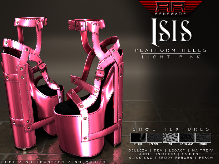 [Renegade] Isis Platform Heels - Light Pink
