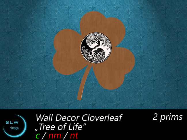 SLW Design - Wall Decor Cloverleaf Tree of Life (add to unpack)