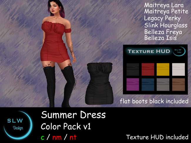 SLW Design - Summer Dress Color Pack v1 (add to unpack)