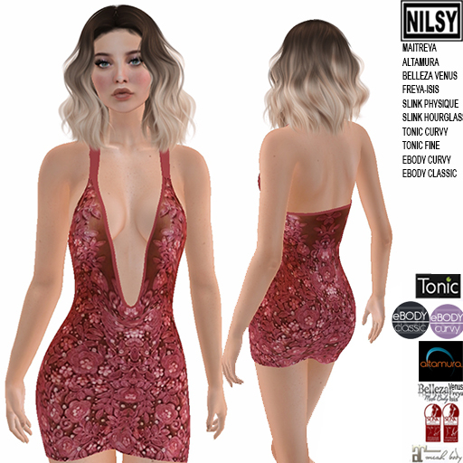 FLOWER BEADED DRESS,MESH BODY