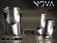 [Renegade] Nova Platform Heels - White
