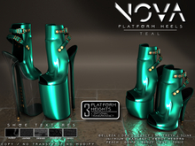 [Renegade] Nova Platform Heels - Teal