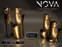 [Renegade] Nova Platform Heels - Gold