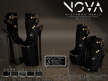 [Renegade] Nova Platform Heels - Black
