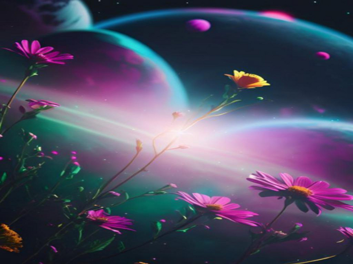 Space Flowers Texture