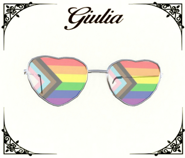 hearts SUNGLASSES modern pride flag rainbow accessory for gay pride for LGBT