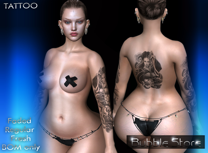 Bubble - GEISHA - UNISEX TATTOO BOM