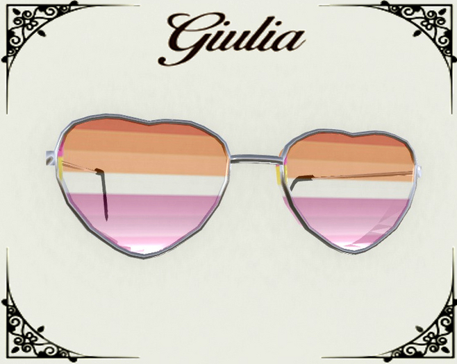 hearts sunglasses for  the lesbian community for LGBT sad lesbean disaster