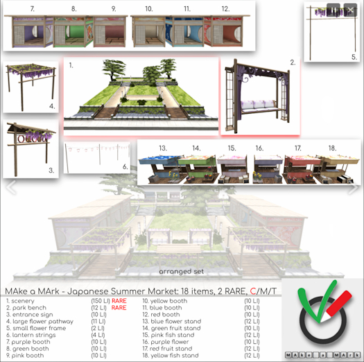 1. Japanese Summer Market - Scenery RARE