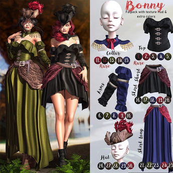 Second Life Marketplace - 8. UNA. Bonny Arms Ebody blue